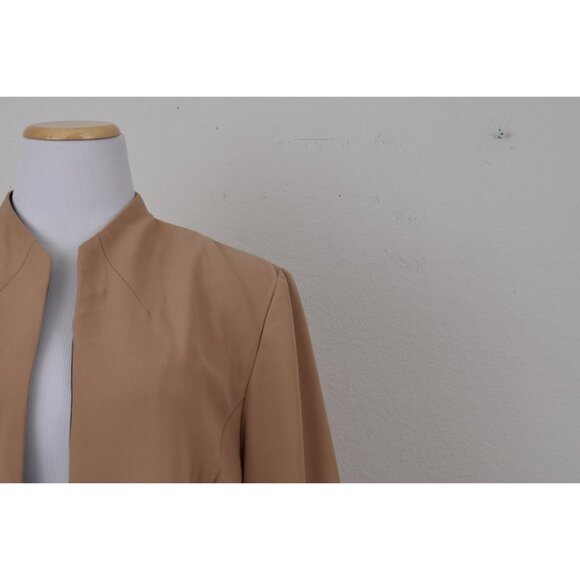 Vintage 00s Tan Polyester Lighweight Jacket size 18 - Picture 5 of 10
